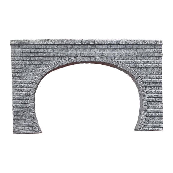 LeeQinersw N Scale Railroad Tunnel Portal Model Gift,Train Layout,Train Structure Accessory Without Slopes