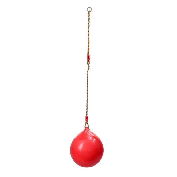 LeeQinersw New Inflatable Ball Indoor Swing Seat with Nylon Rope for Adults Gyms Play - Red
