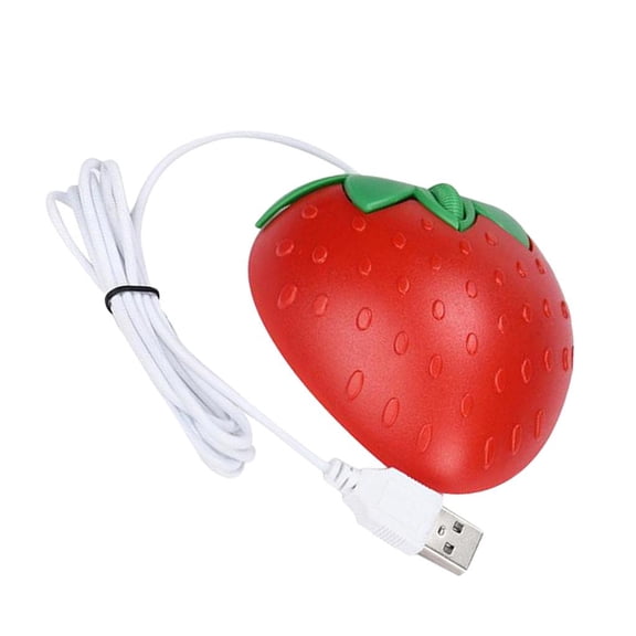 LeeQinersw Optical USB Wired Game Mouse Laptop Mice Strawberry Designed for Game/Office