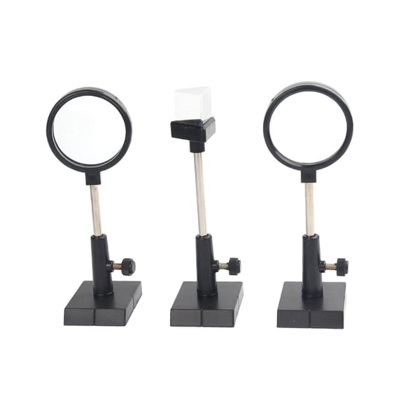 LeeQinersw Optics Kits for Science Classroom, Physics Optics Experiment Lenses Learning for 3pcs