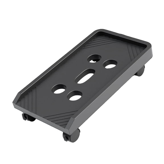 LeeQinersw PC Case CPU Rolling Holder Stand Computer Mainframe Bracket with Wheels Computer UniversalWheel Black