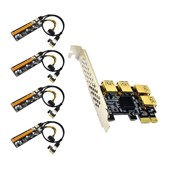 LeeQinersw PCI-E Adapter Card Windows 10 7 32 64BIT Linux Black Yellow