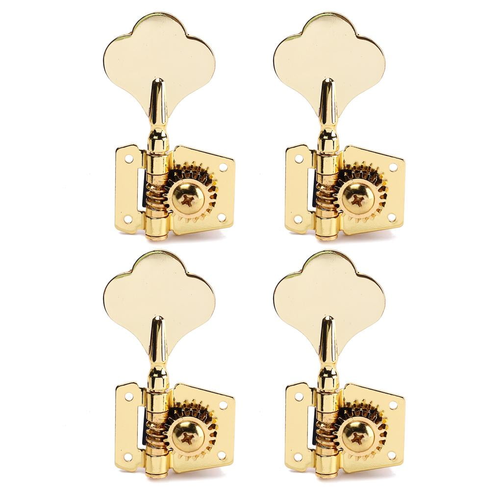 LeeQinersw Pack of 4 Pcs Open Right Handed Tuner Tuning Pegs Set for Bass Guitar Golden