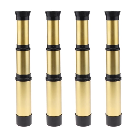 LeeQinersw Pack of 4 Small Size Kids Pirate Monocular Telescope Toys Set Birthday Gifts