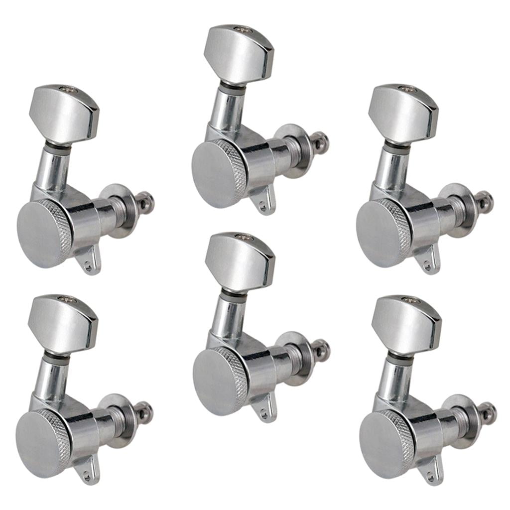 LeeQinersw Pack of 6 Closed Guitar Tuning Pegs Keys Machine Head Tuner for Electric Guitars