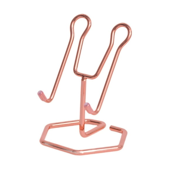 LeeQinersw Phone Holder Metal Wire Gift Sturdy Cellphone Mount for Travel Bedroom Table Rose Gold