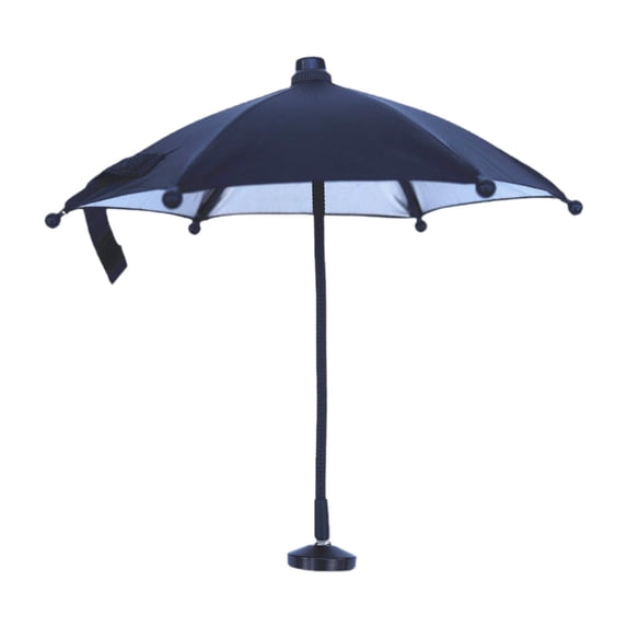 LeeQinersw Phone Umbrella Waterproof Universal Adjustable for Photography Camping Phone Black