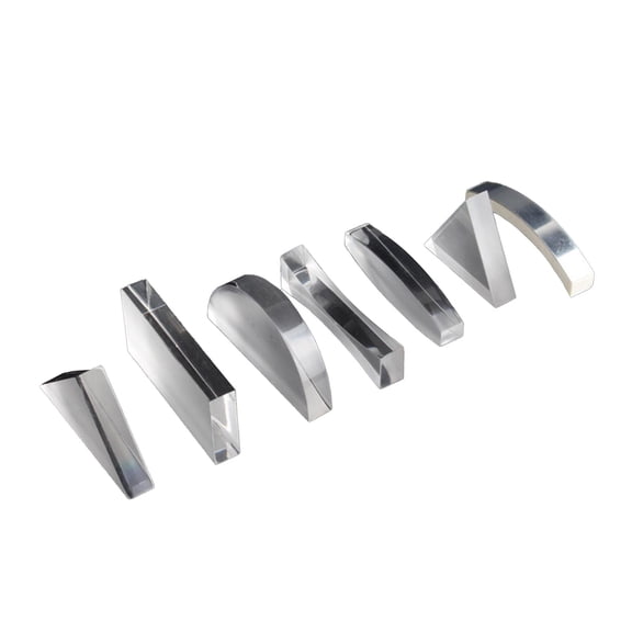 LeeQinersw Physical Optical Experiment Kits Clear Convex Concave Lens Lab Accessory Acrylic