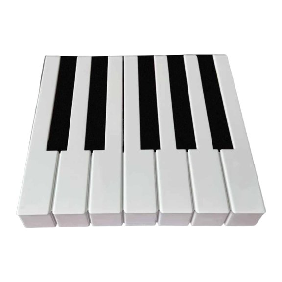 LeeQinersw Piano Key Cover Replacement Keytops Set Smooth ABS White Accessories for Upright 5.1cm