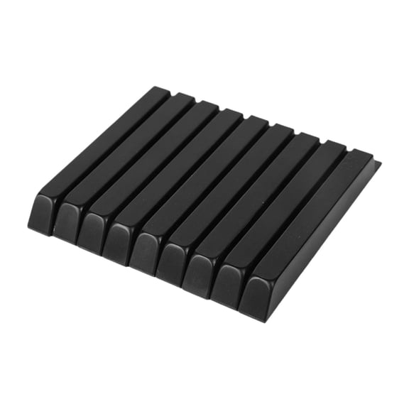 LeeQinersw Piano Keytops Professional Maintenance Key Accessory Easy to Install Lightweight Black Glossy