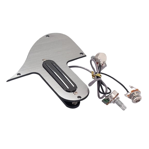 LeeQinersw Pickup Mandolin Guitar Pickguard A500k B500k Pots Silver