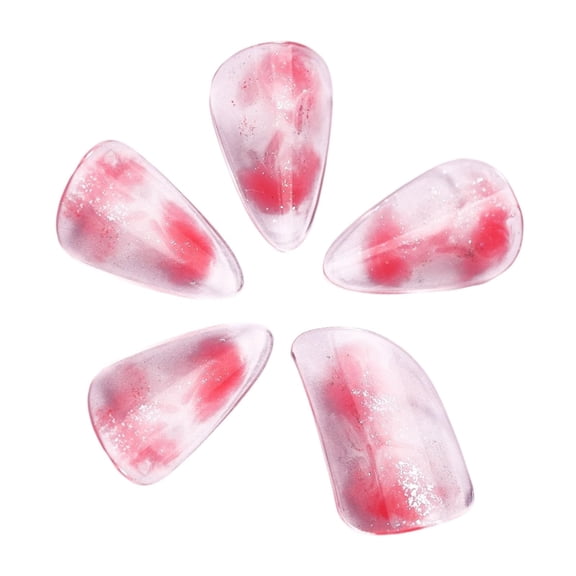 LeeQinersw Pipa Nails PC for Musical String Instruments for Beginners Stage Performance Red L