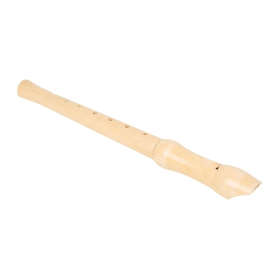 LeeQinersw Portable 8 Hole German Woodwind Instrument Maple Soprano 8 Holes Long Flute Instrument for Children Kids Educational Tool