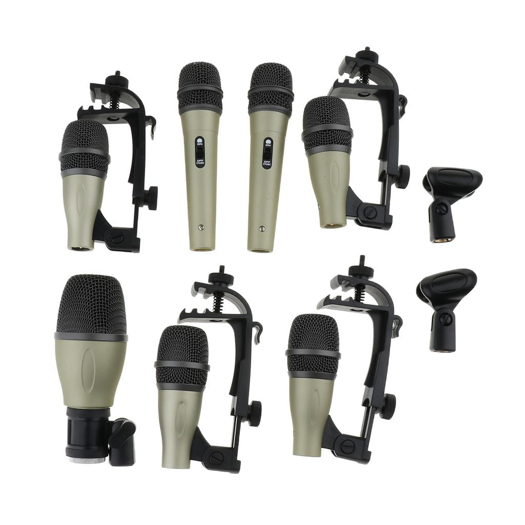 LeeQinersw Practical Balanced XLR Plug Microphone MIC with Mount Clip Storage Case for