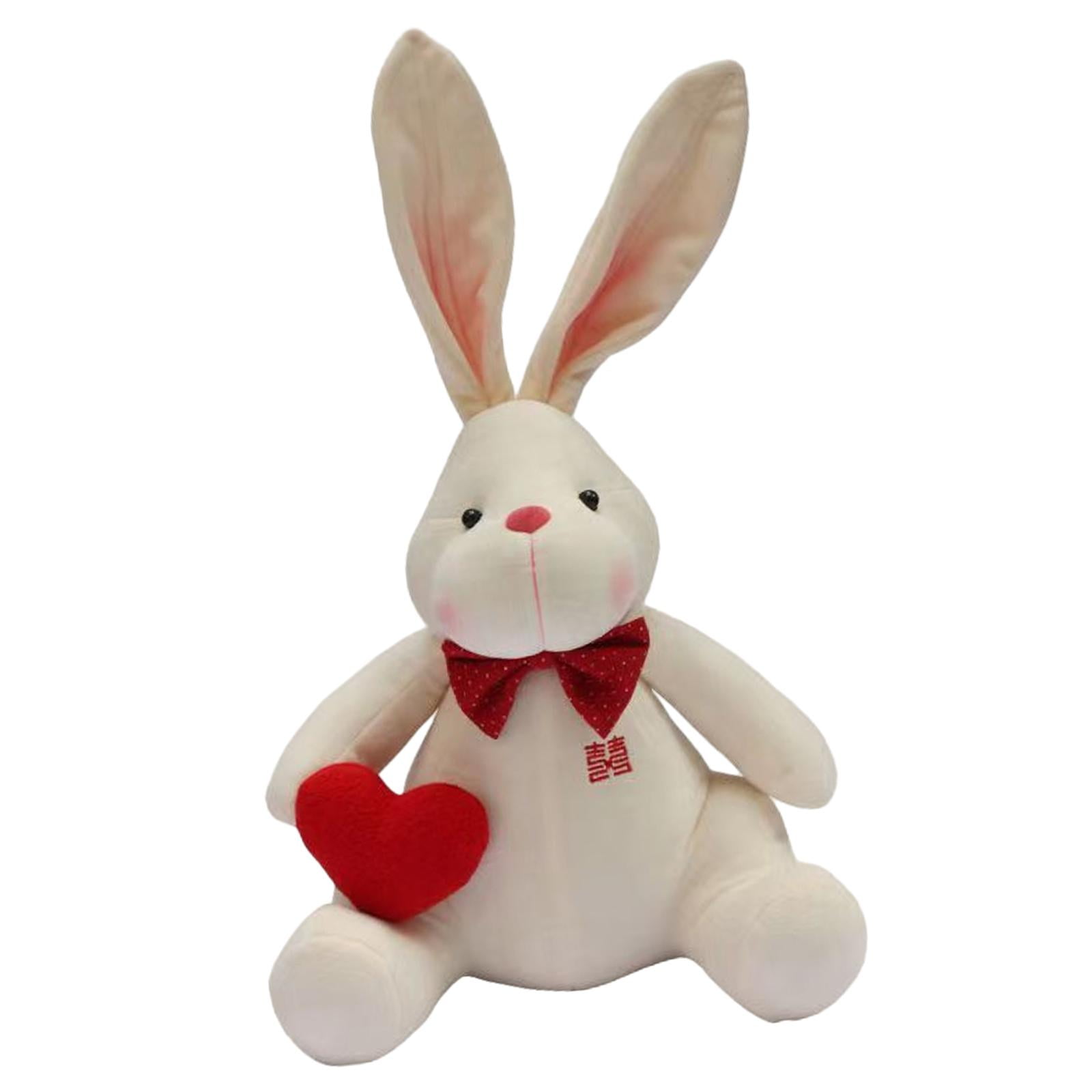 LeeQinersw Press bed doll rabbit plush toy doll wedding gift, rabbit plush doll for bedroom Men