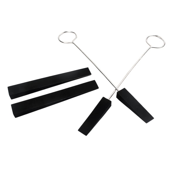 LeeQinersw Pro Piano Tuning Lever Mute Kits 2Pcs Soft Rubber Mutes 2Pcs w/ Handle Tools