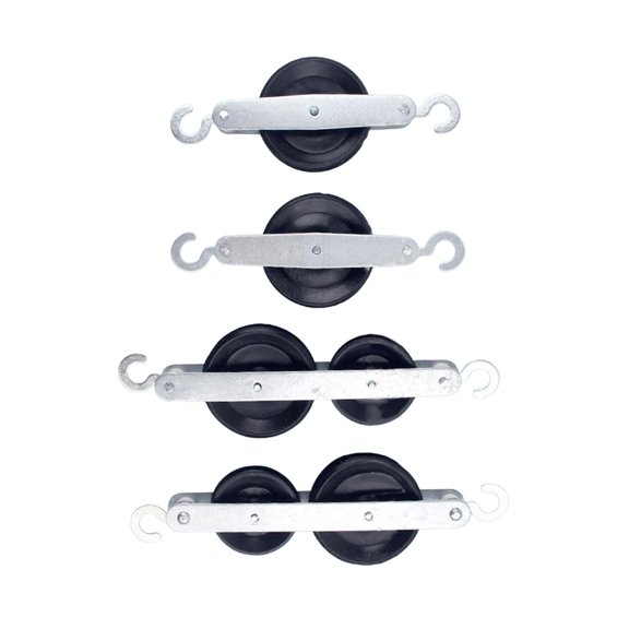 LeeQinersw Pulley Block Set Physics Experiments Kits Portable Single Pulleys Double Pulleys