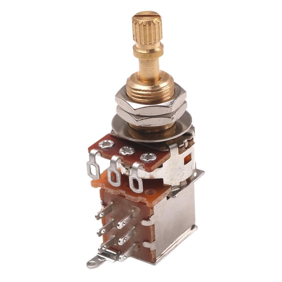 LeeQinersw Push Pull Pot/Switch Potentionmeter Electric Guitar Volume Golden B500K