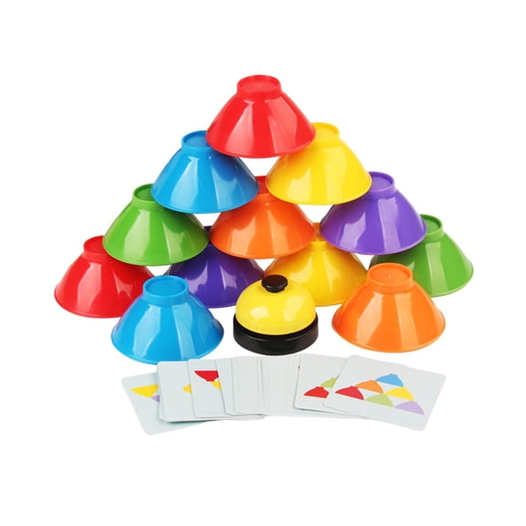 LeeQinersw Quick Stack Bowl Battle Game Improve Hand Eye Coordination Party Great Gift Idea