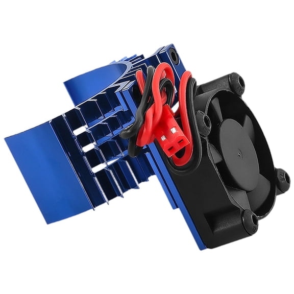 LeeQinersw RC Car Cooling Fan Heat Dissipation Electric Motors Cooling Fan Heatsink for 1:5 Blue