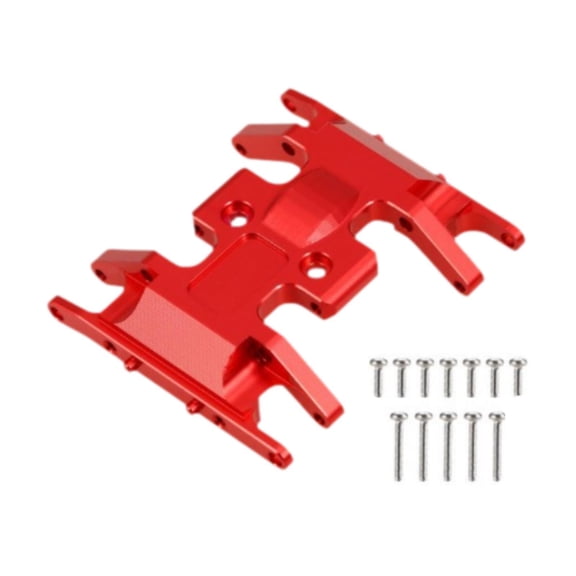 LeeQinersw RC Car Motor Base Mount Smart Car Chassis for Vehicles DIY Accessories Parts Red