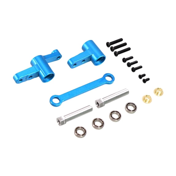 LeeQinersw RC Car Steering Assembly RC Car Fittings for 1/14 14209 14210 H14BM Blue
