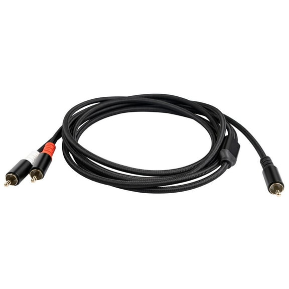 LeeQinersw RCA Male to 2RCA Male Audio Cable Y Adapter Splitter Stereo Cord for Home Audio 5m