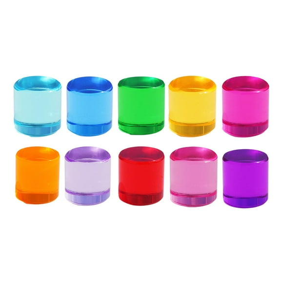LeeQinersw Rainbow Building Blocks Set Birthday Gift Rainbow Acrylic Gemstone Cylinders 2.5cm