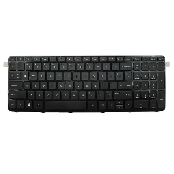 LeeQinersw Replacement Keyboard with Frame Compatible for HP Pavilion 15-e/ 15-n/ 15-g/