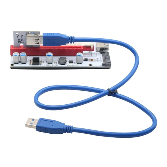LeeQinersw Riser Card PCI-E 008s VER008S 1x to 16x Mining Card Extender, Accessories, with