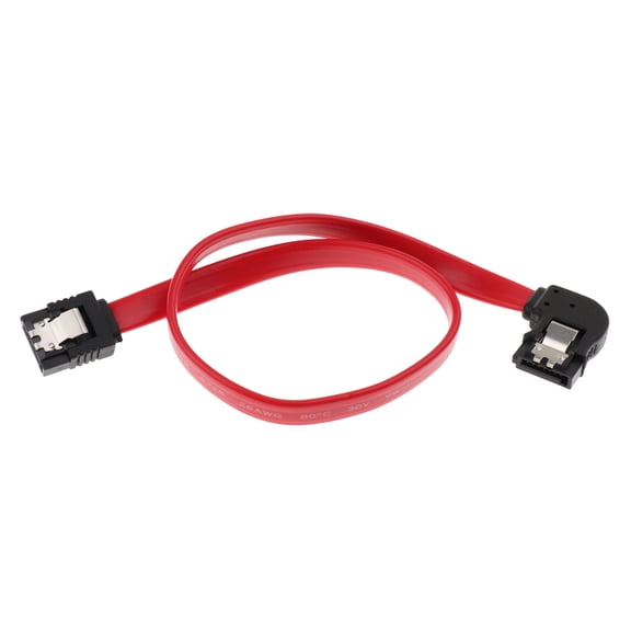 LeeQinersw SATA Cable III 3.0 Revision 12inch 6 Gbps 7Pin Left Angle Cord Wire with Locking