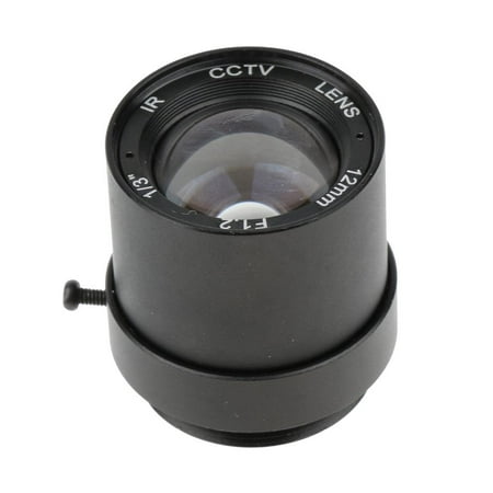 LeeQinersw Security IP Camera 12mm .2 Fixed Iris CCTV Lens CS Mount Format 1/3'' (Black)
