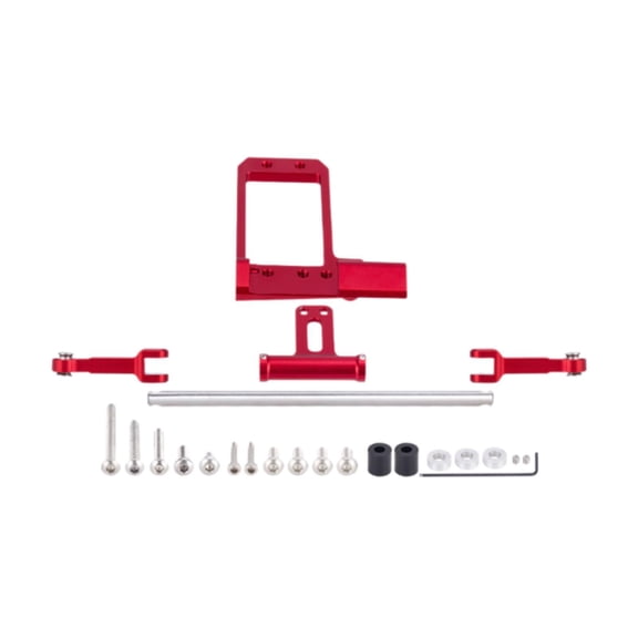LeeQinersw Servo Mount Model 1/10 RC Crawler for 1:10 Vanquish Phoenixs DIY Modified Red