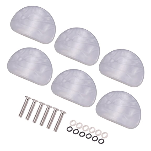 LeeQinersw Set Of 6 24mm Replacement Strings Tuning Pegs Machine Heads Button For Guitar