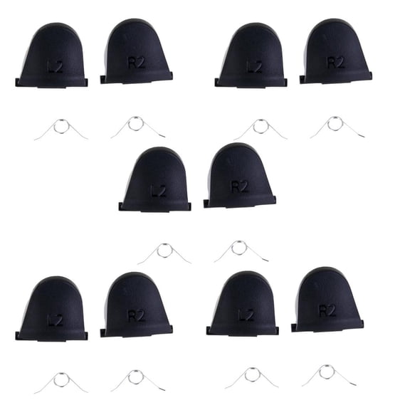 LeeQinersw Set of 5 Pairs L2 R2 Trigger Gamepad Buttons and 10 Springs Replacement Parts