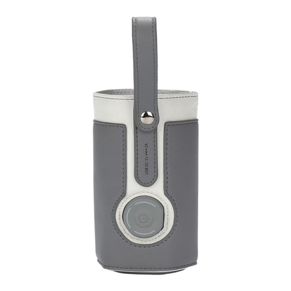 LeeQinersw Smart Baby Bottle Warmer 3 Temperature Thermostat Constant Heating USB Baby Bottle Cooler Milk Warmer for Walk Home Shopping Infant Newborn dark gray