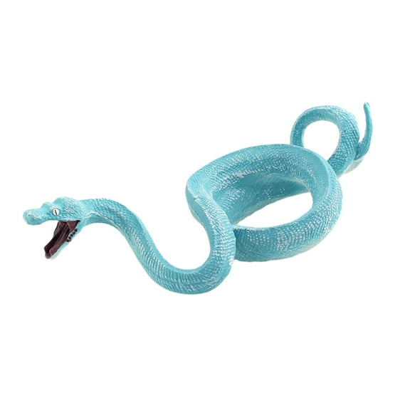 LeeQinersw Snake Figure Learning Simulation Animal Figurine Micro Landscape DIY Landscaping blue