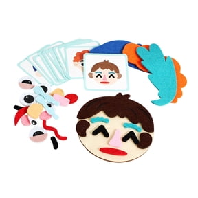 LeeQinersw Social And Emotional Learning, Fun Face Game, Face Sticker Game, Educational Toy