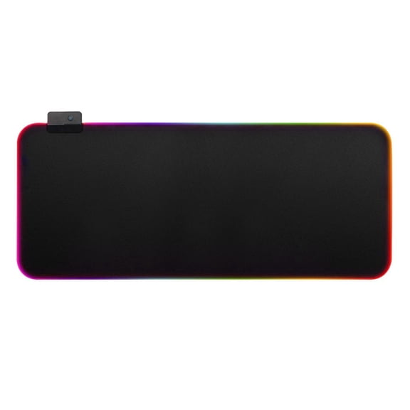 LeeQinersw Soft Glowing LED Extended RGB Gaming Mouse Pad 14 Lighting Modes USB 2.0 HUB for Large 900x400x4mm
