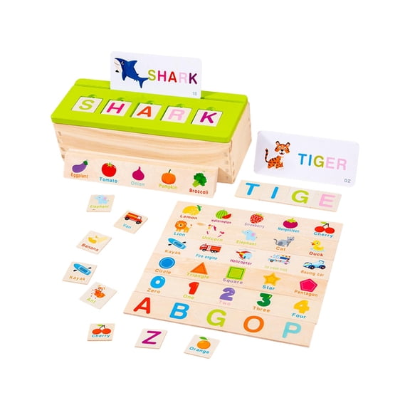 LeeQinersw Spelling Game for Kids Sensory Toy Matching Letter Game for Ages 3 4 5 Years Old