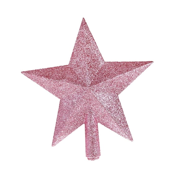 LeeQinersw Star for Christmas Tree Top Pendant Festival Gifts for Holiday Indoor Window Pink