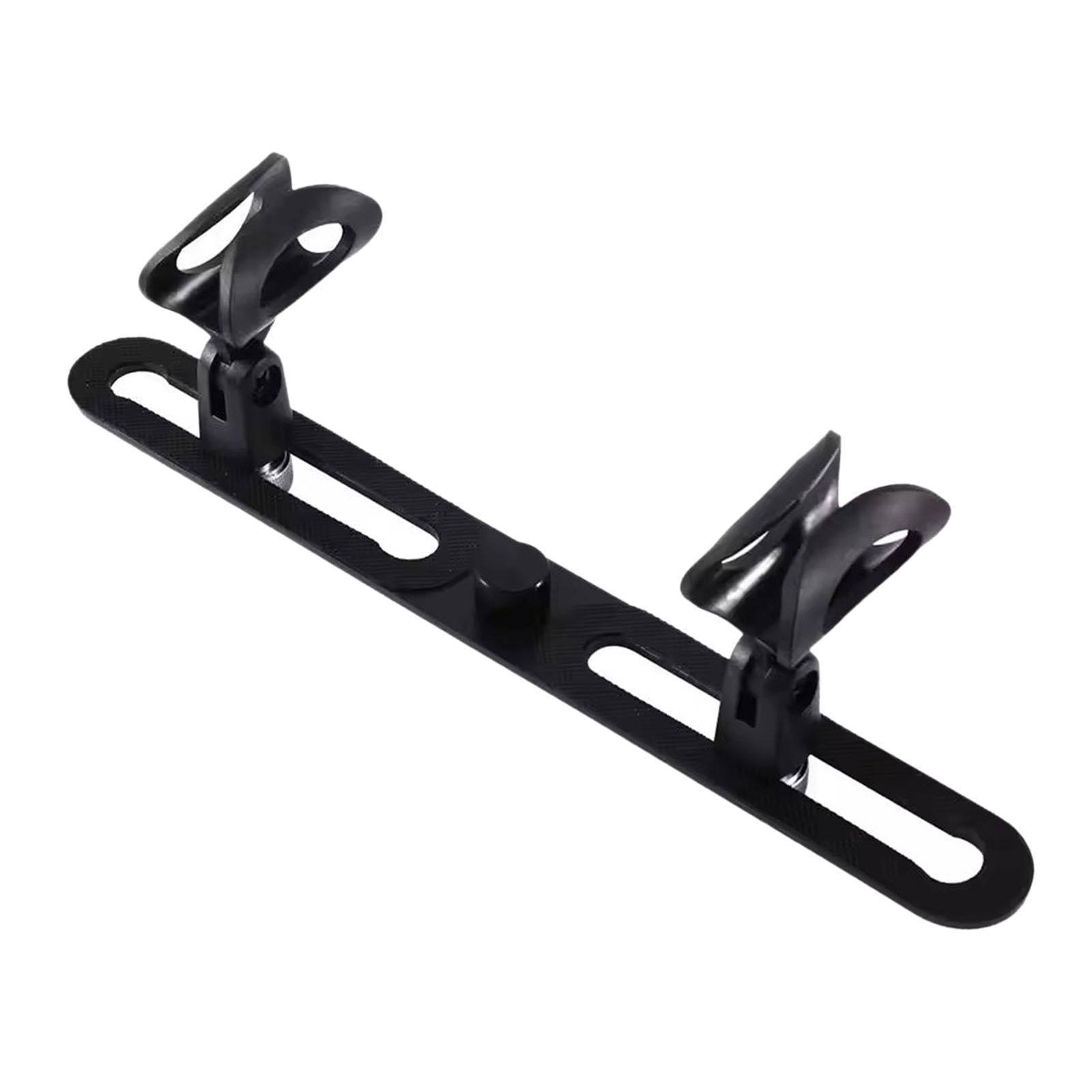 LeeQinersw Stereo Array Spacing Bar Microphone Holder Microphone Stand for Speech Choir 2 Clips