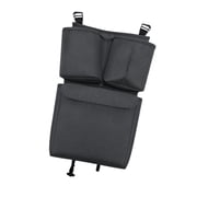 LeeQinersw Stroller Hanging Bag Portable Large Capacity Stroller Organizer with Cup Holder black