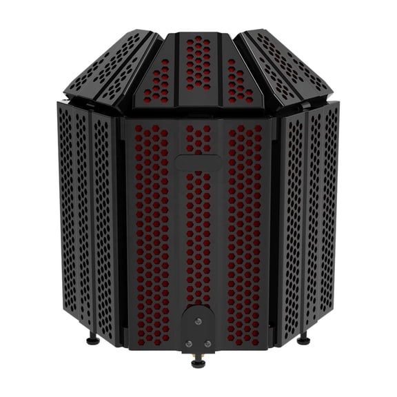 LeeQinersw Studio Microphone Isolation 3 Doors Professional Foldable Sound Adjustable for