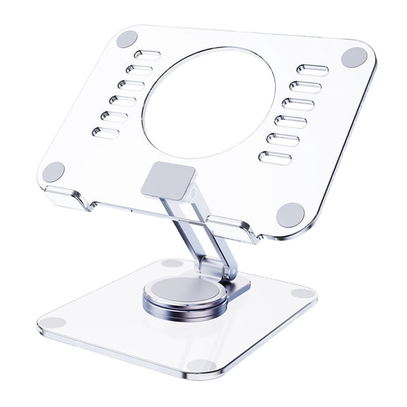 LeeQinersw Tablet Stand Ergonomic Design Adjustable Folding Portable with 360 Rotating Base
