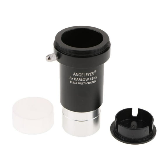 LeeQinersw Telescope Eyepiece Barlow Lens 5X Magnification 1.25inch 3-Element Design Top &