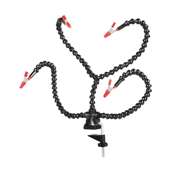 LeeQinersw Third Hand Soldering Tools Clamp Clips Flexible Arms Soldering Arms Table Desk Four Arms