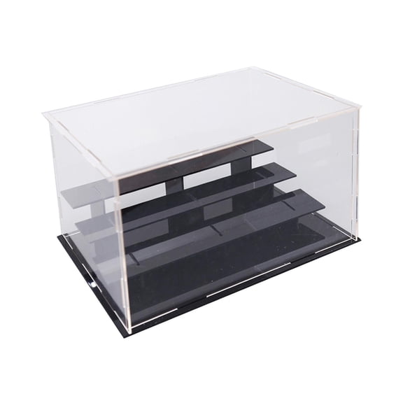 LeeQinersw Tiered Acrylic Display Case Dustproof Showcase for Apartment Restaurant Dorm