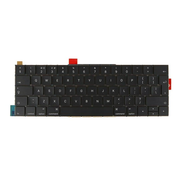 LeeQinersw UK Layout - Laptop Backlit Keyboard for MacBook Pro 15'' A1707 Black