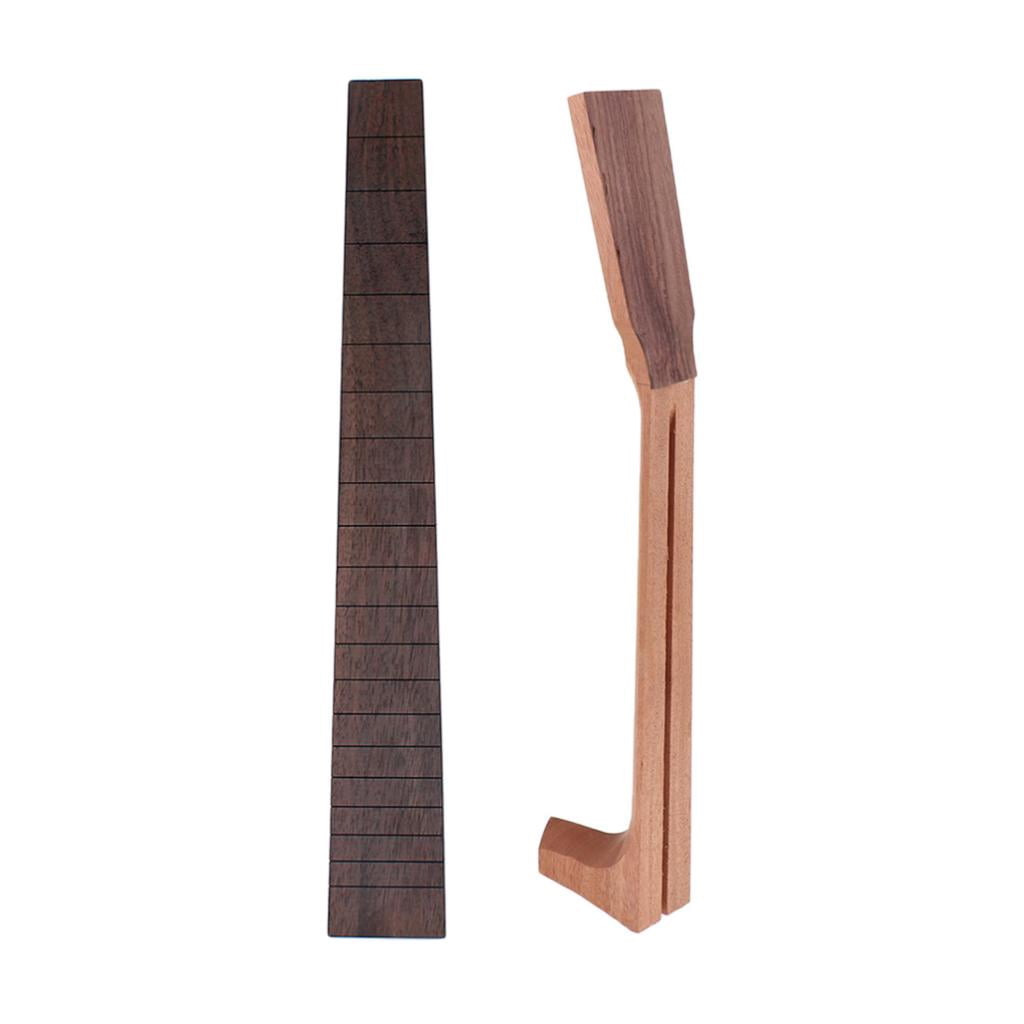 LeeQinersw Unfinished Acoustic Guitar Neck Neck+Rosewood 20 Frets Fretboard